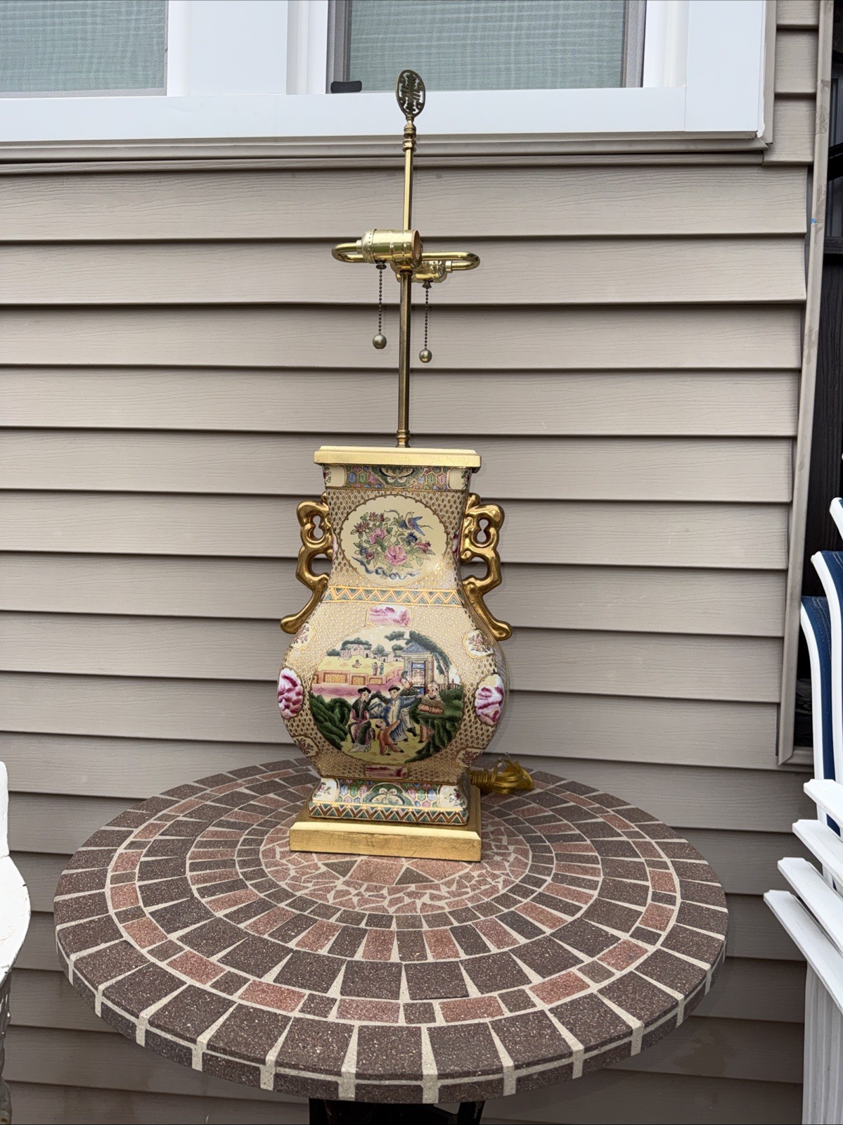 1980s Mario Buatta for Frederick Cooper Chinoiserie Table Big Lamp 1980s Mario Buatta for Frederick Cooper Chinoiserie Table Big Lamp