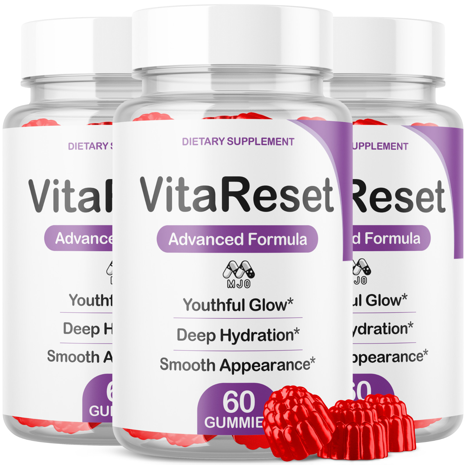 (3 Pack) VitaReset Skin Health Gummys Vita Reset Vitamin Supplement 180 Gummies (3 Pack) VitaReset Skin Health Gummys Vita Reset Vitamin Supplement 180 Gummies