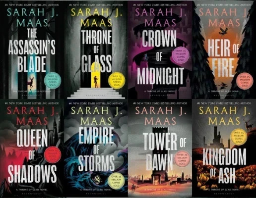 Throne Of Glass 8 book Set Loose by Sarah J Maas Paperback US Stock