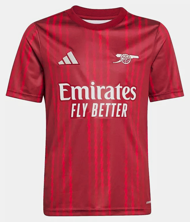 Adidas Arsenal Burgundy Prematch Premier League soccer Futbol Jersey Size Large 