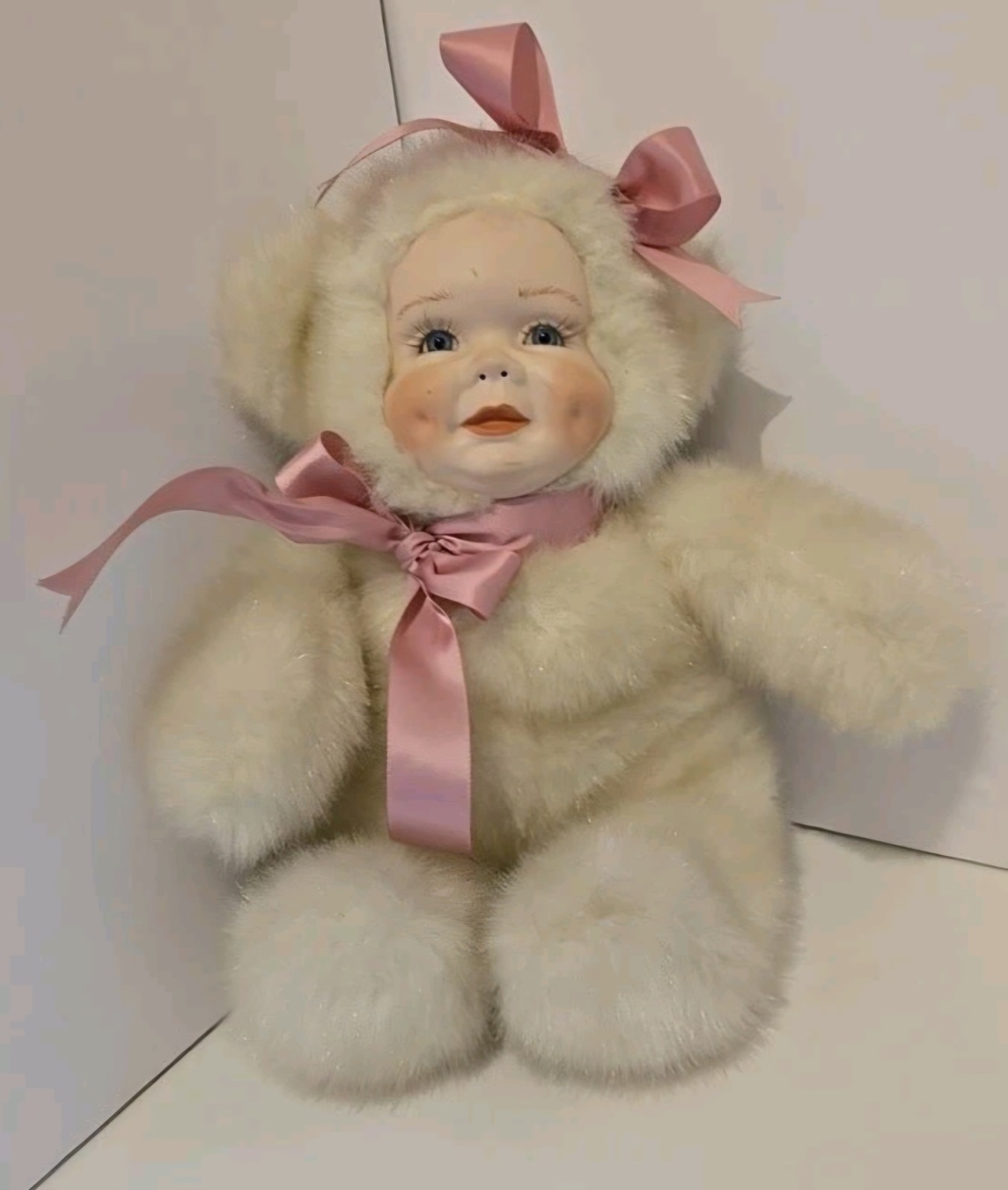 Vintage Haunted Teddy Bear W/ Porcelain Face