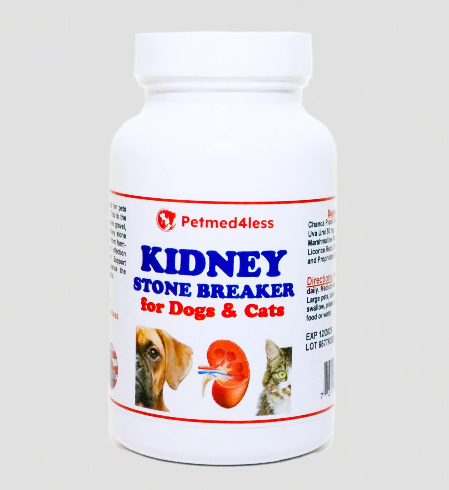 PIEDRAS EN LOS RIÑONES PERROS Y GATOS - DISOLVER - ROMPER - USA -  100% NATURAL 