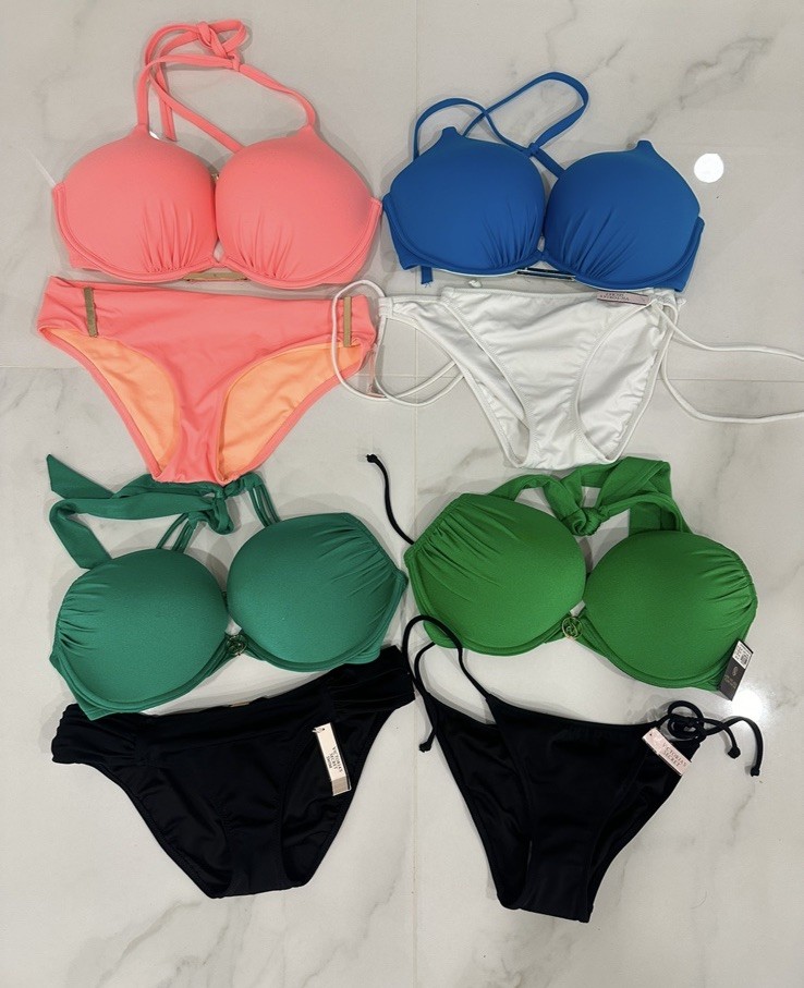 Victoria’s Secret Bombshell Push Up Bikini Set 34D Gold Hardware Rare Y2k Victoria’s Secret Bombshell Push Up Bikini Set 34D Gold Hardware Rare Y2k
