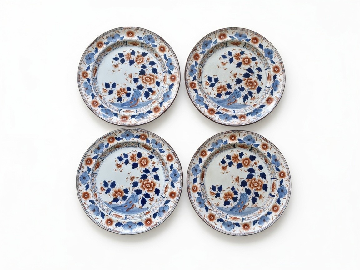 Chinese Export Imari Porcelain Plates 8\ Chinese Export Imari Porcelain Plates 8\