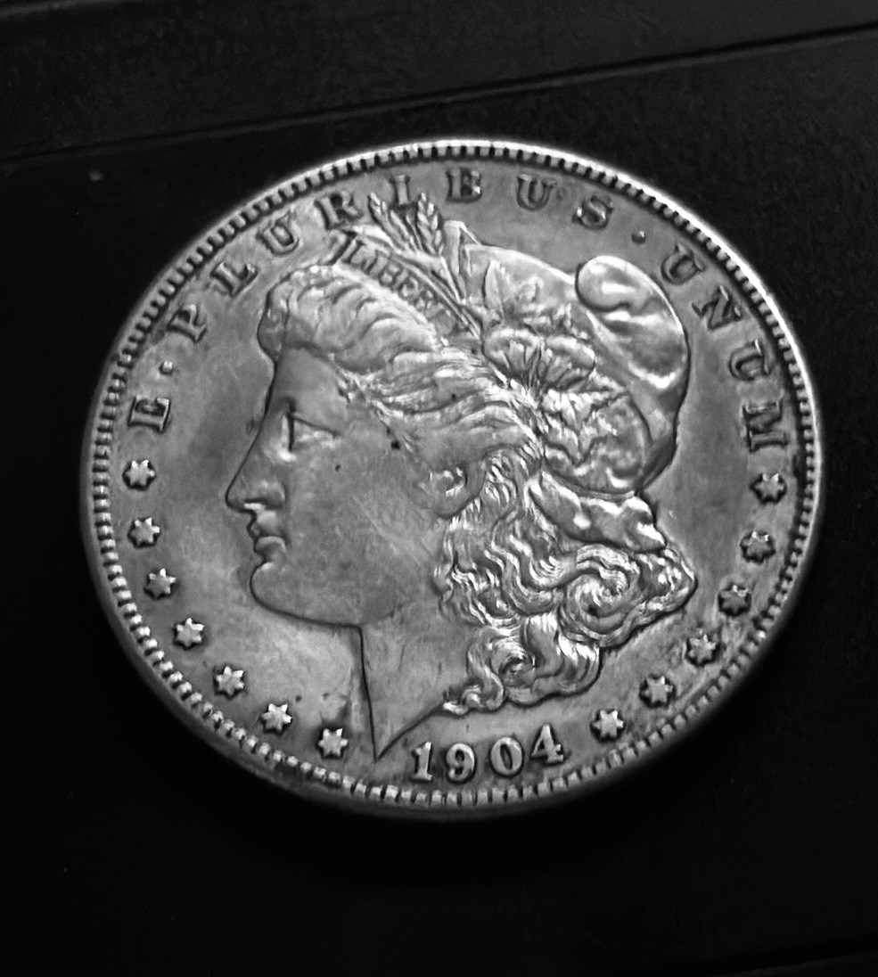 Beautiful 1904 S Morgan dollar mint luster AU condition for this key date