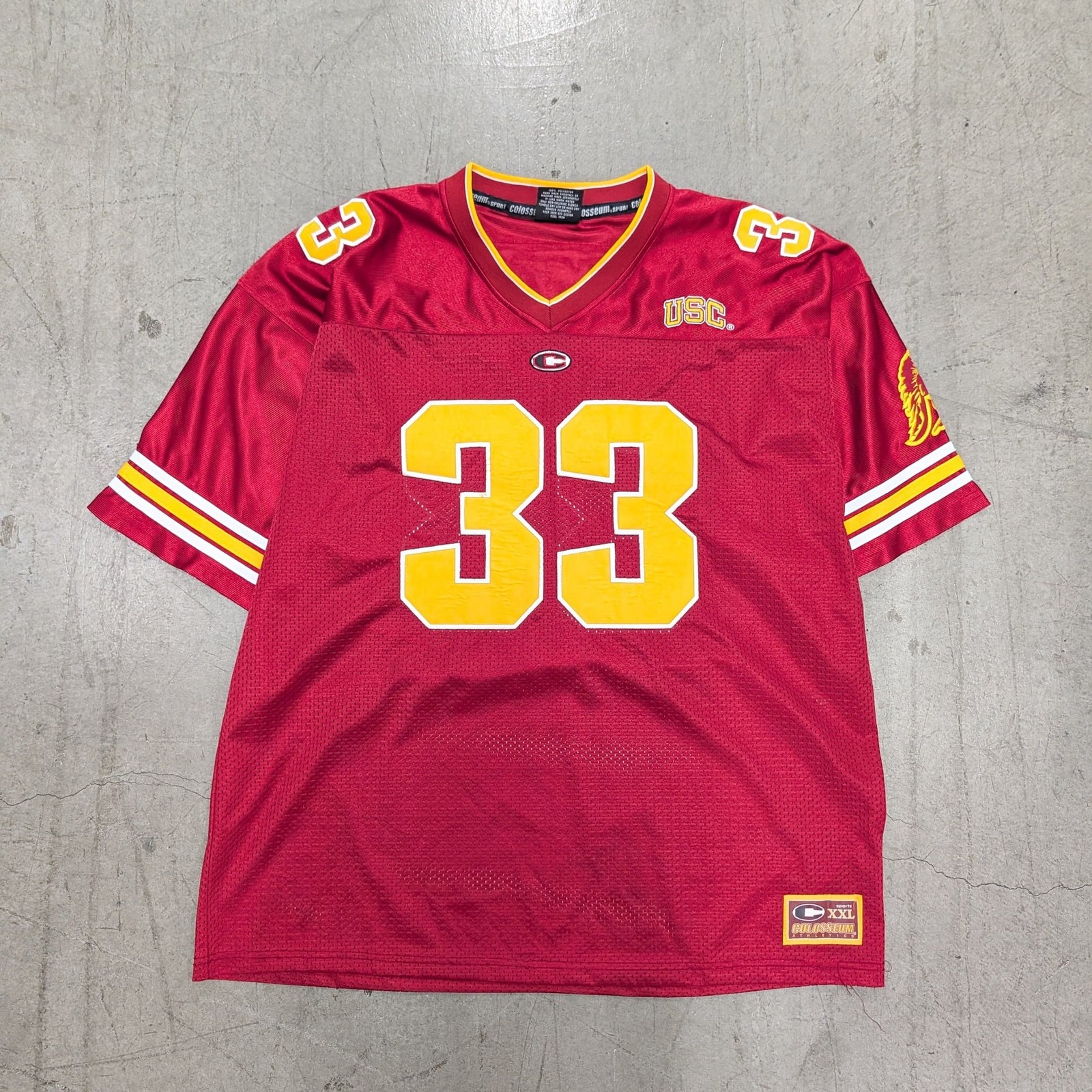Vintage Colosseum USC Trojans #33 Football Jersey Size XXL