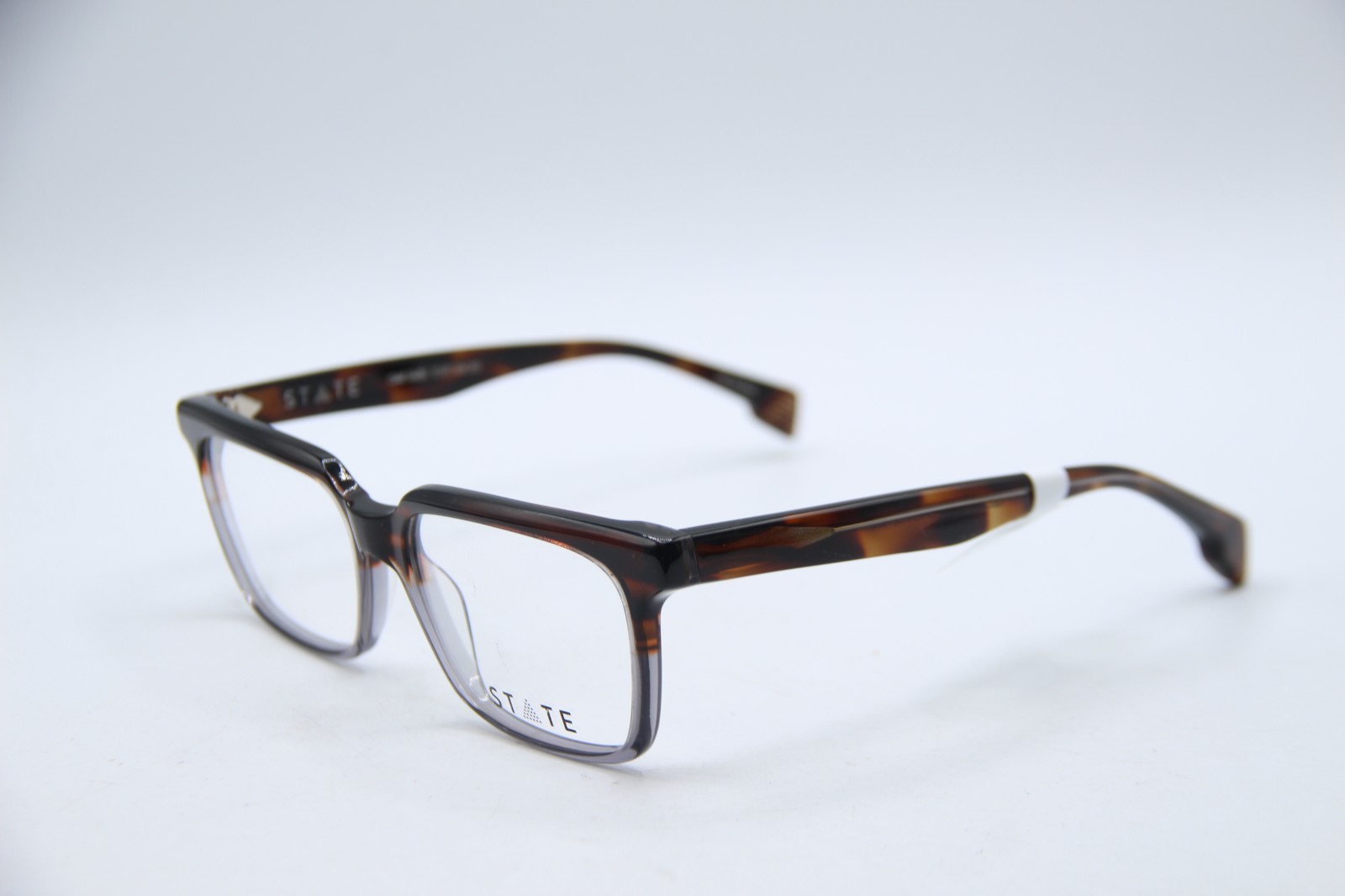 NEW STATE OAK PARK TORT SMOKE TORTOISE AUTHENTIC FRAMES EYEGLASSES 58-18
