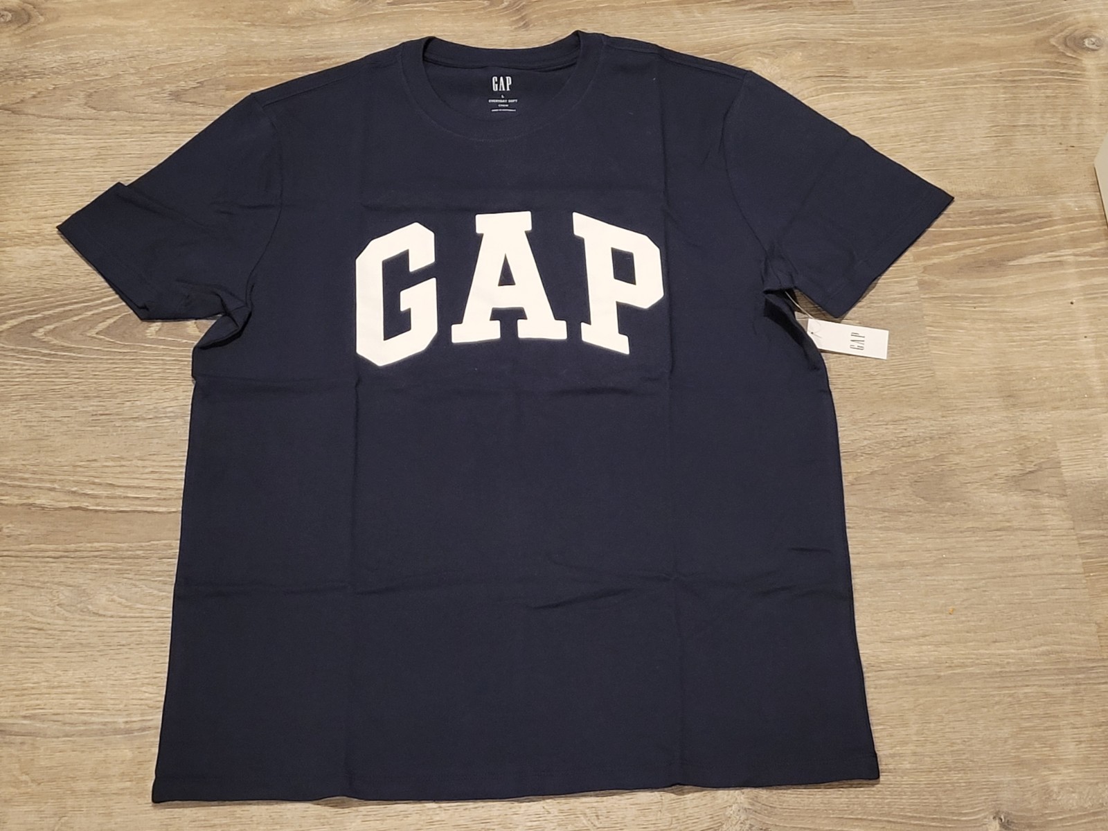 Men\'s Gap Large Navy Blue Crewneck Short Sleeve T-Shirt