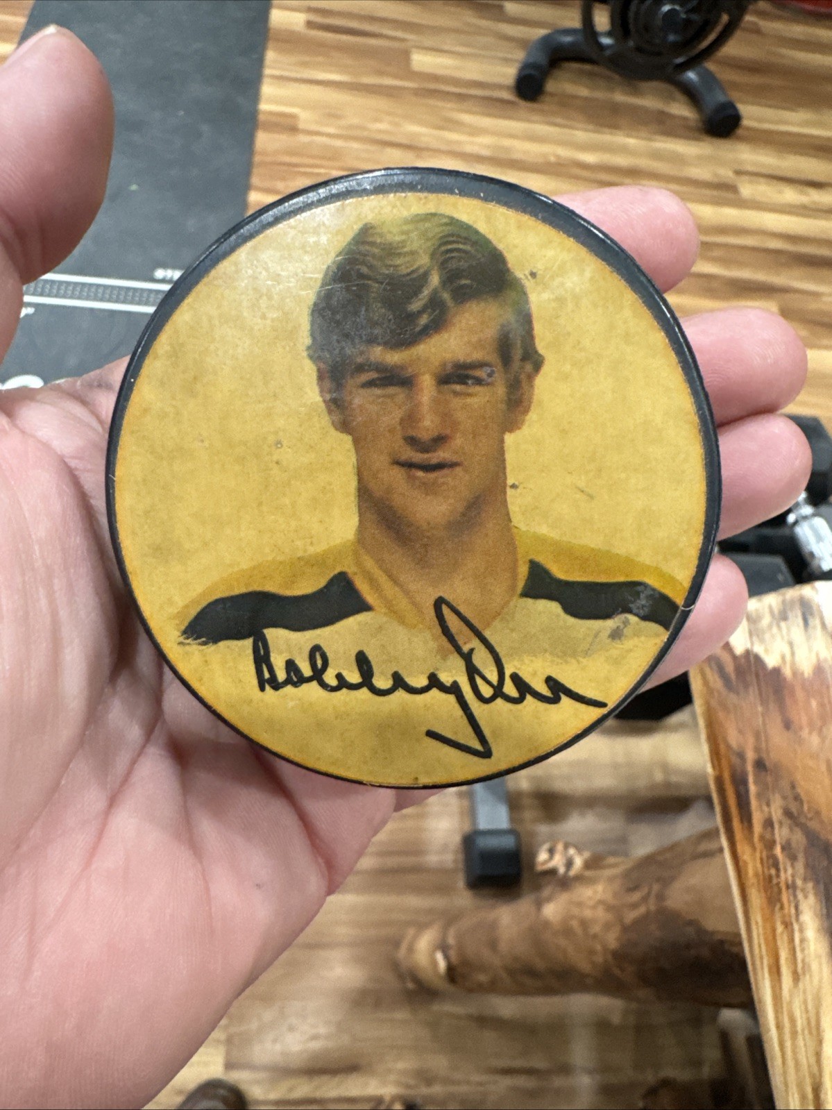 Vintage Bobby Orr Hockey puck