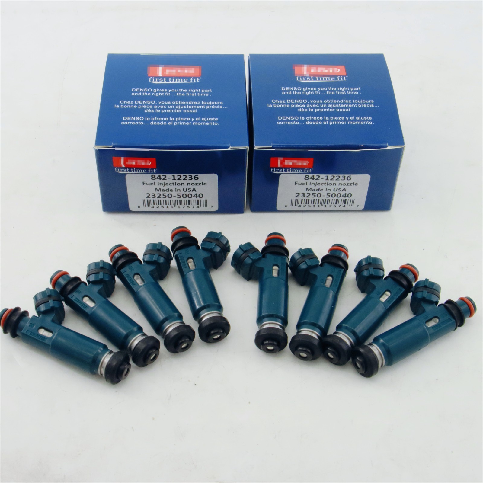 8PCS OEM Fuel Injectors Set 23250-50040 For 2000-2003 Tundra & Lexus 4.7L V8