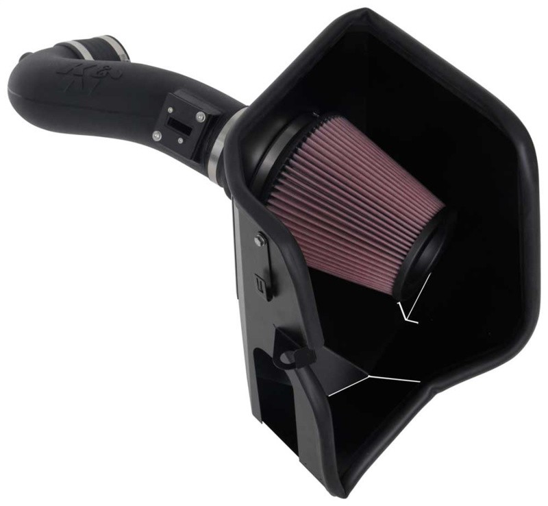 K&N 63-3110 AirCharger Cold Air Intake for 19-26 Silverado/Sierra 1500 5.3L/6.2L