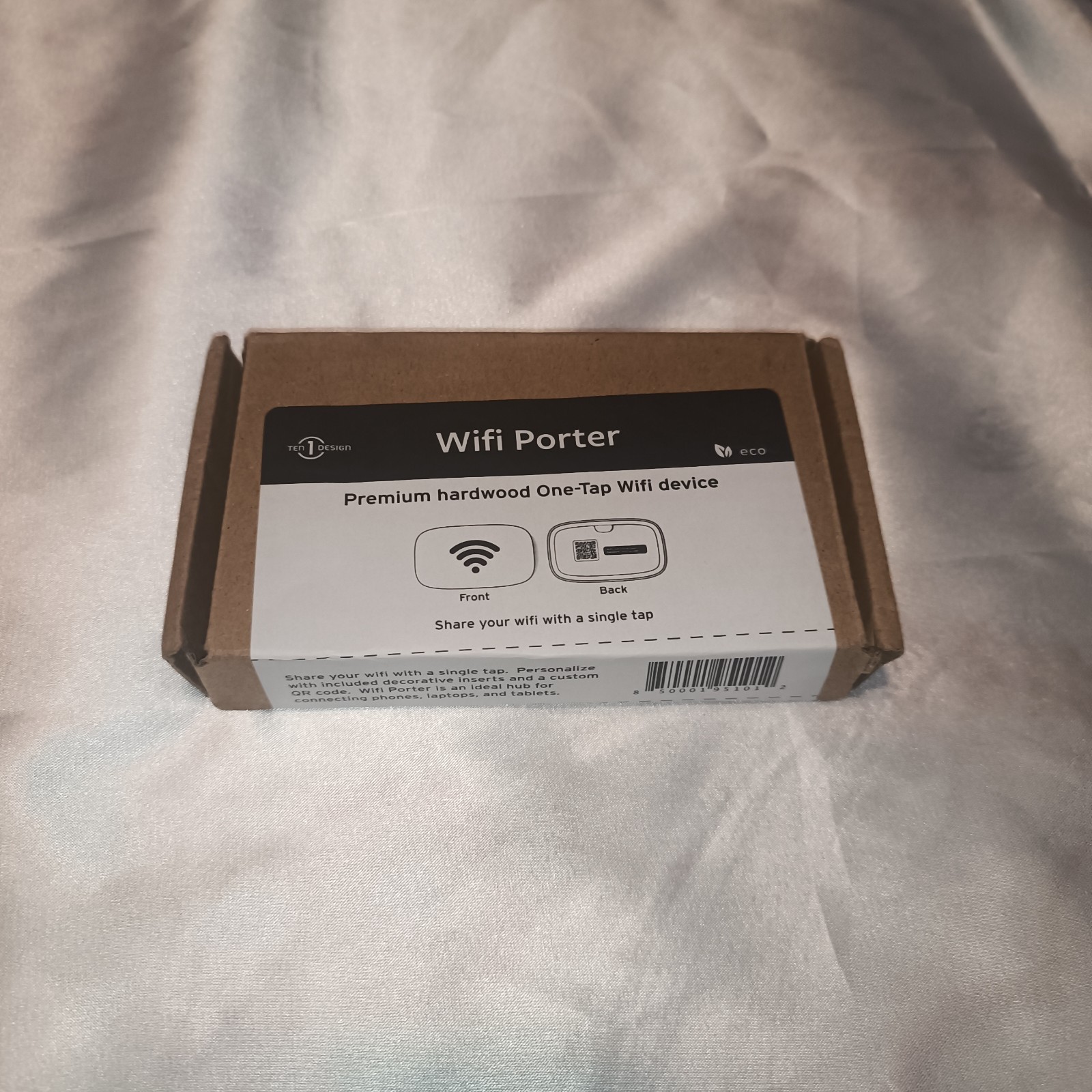 Ten 1 Design WiFi Porter Premium Hardwood One-Tap Wifi Device Ten 1 Design WiFi Porter Premium Hardwood One-Tap Wifi Device