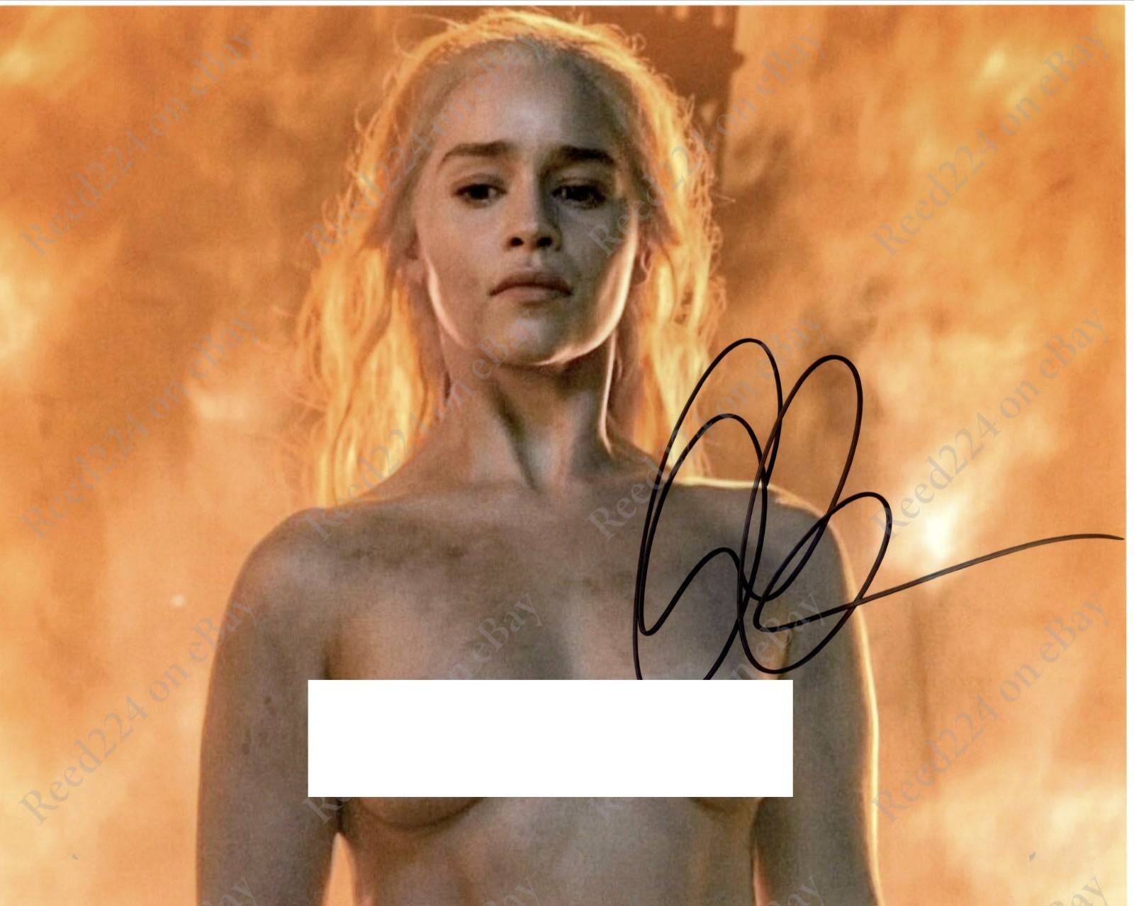 Emilia Clarke Signed 8x10 Photo UACC COA + Date, Location, & Event Details