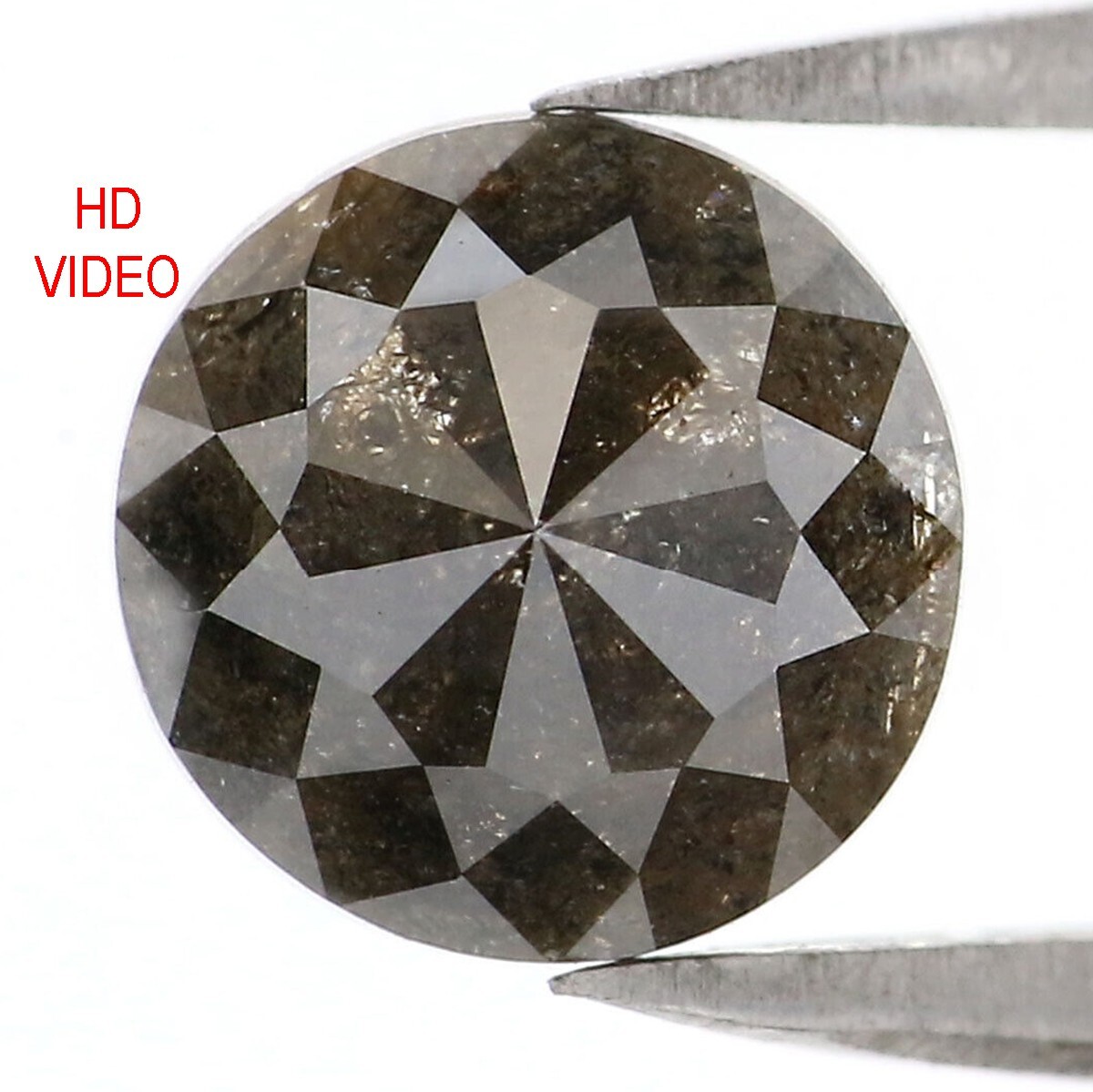 1.79 CT Natural Loose Round Cut Diamond 7.60 MM Salt And Pepper Diamond NQ1028