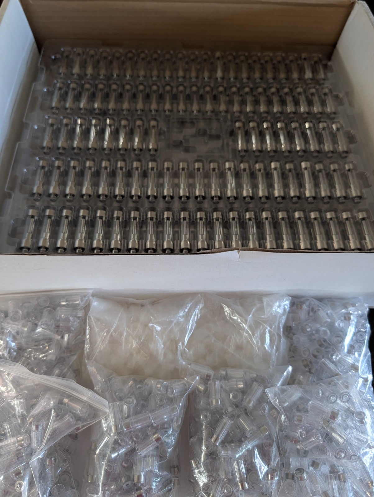 500pc Jupiter  EVOMAX 1ml Glass Clear Tip Bulk Lot + Press Die
