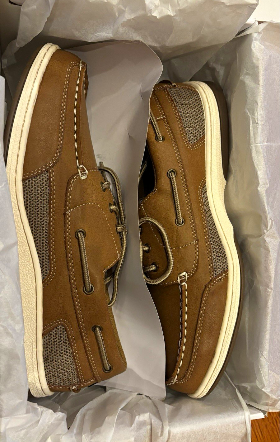 Sonoma Goods For Life Darcey Men\'s Brown Boat Shoes 11.5 M Lace Up Foam