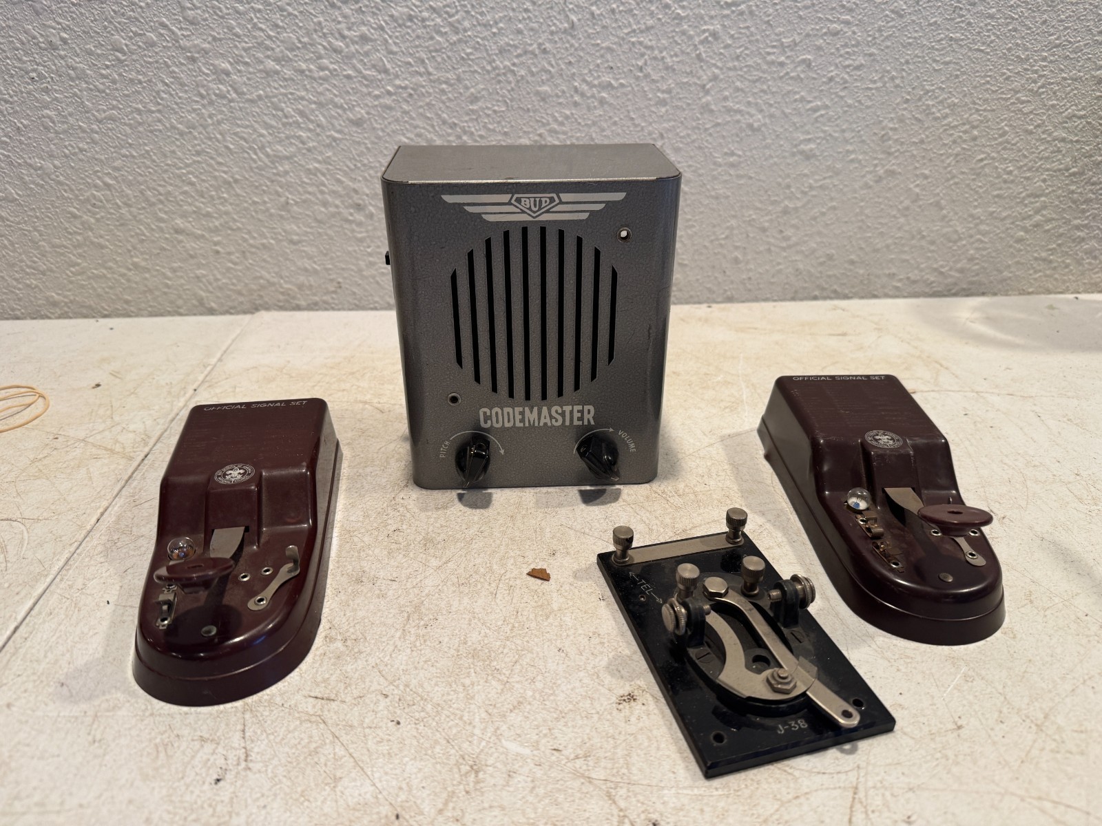 Vintage Bud Codemaster Oscillator J-38 Telegraph Key & BSA Signal Sets Lot