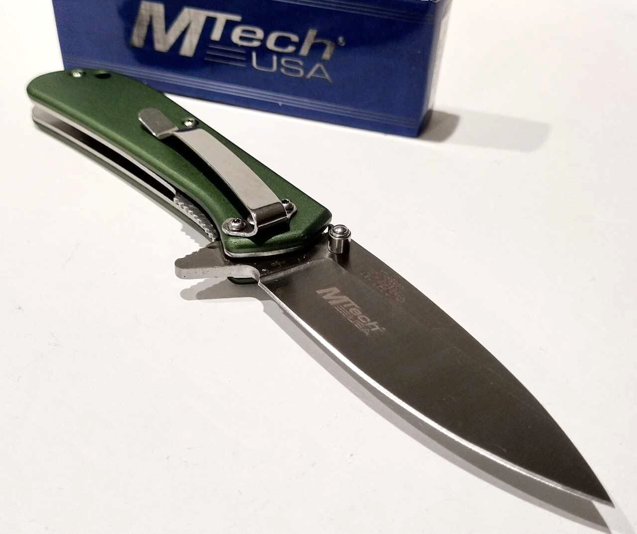 M-TECH Amplitude Green Drop Point Spring Open Assisted Folding Pocket Knife A/O M-TECH Amplitude Green Drop Point Spring Open Assisted Folding Pocket Knife A/O
