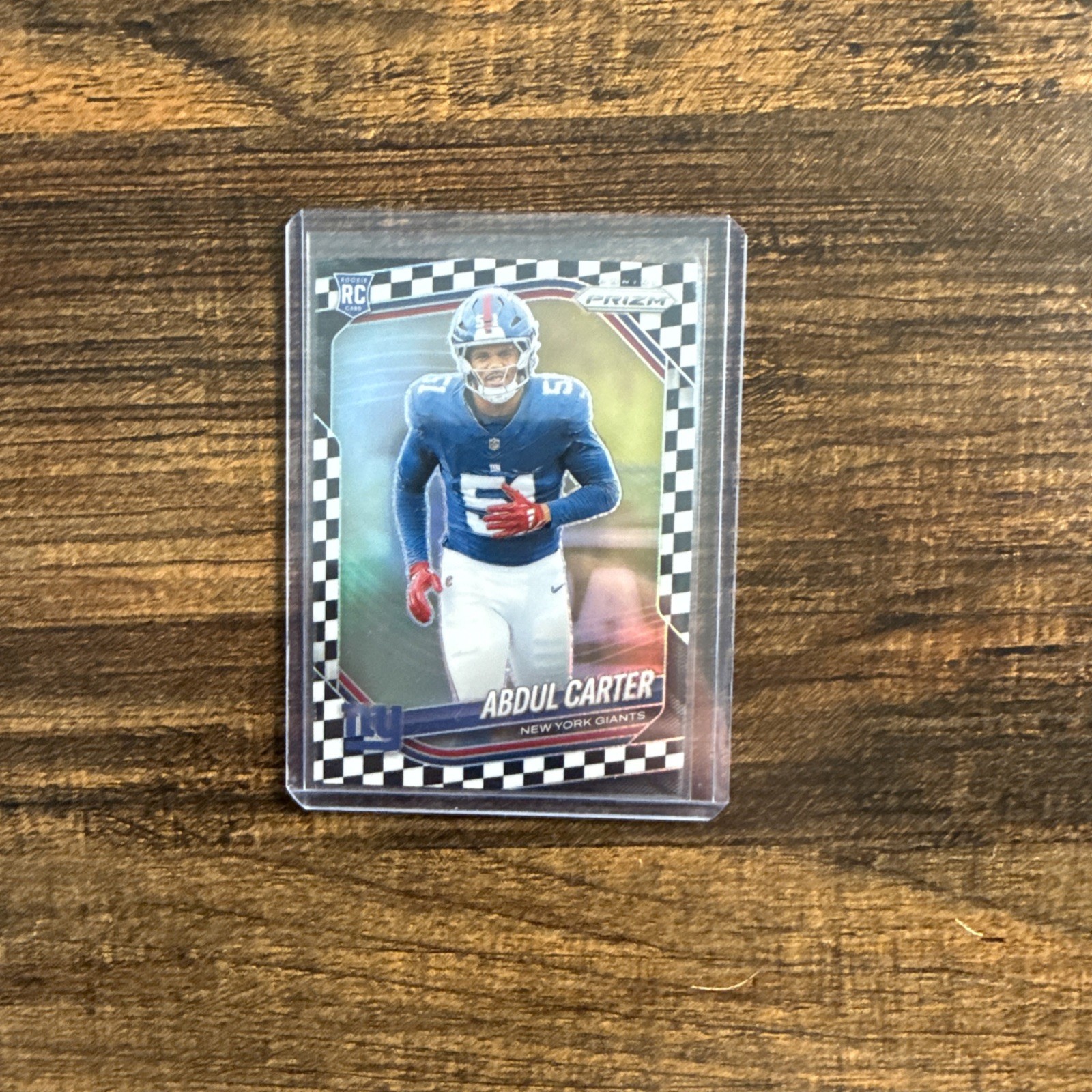 2025 Panini Prizm - Rookies Abdul Carter #394 Black & White Checker Prizm (RC)