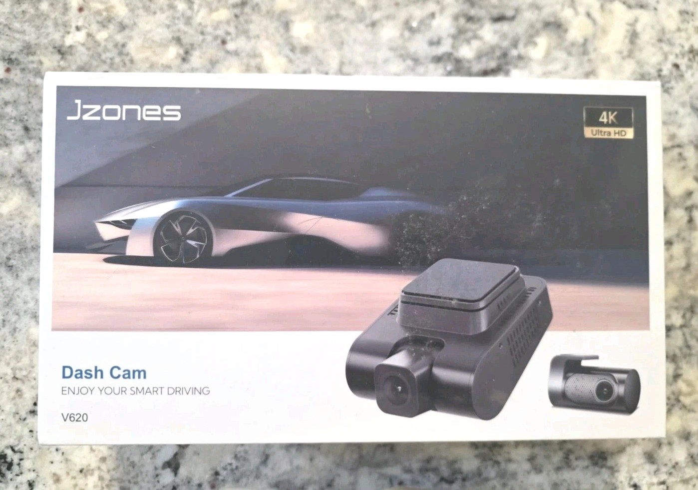 BRAND NEW SEALED Jzones V620 4K Ultra HD Dual Dash Cam Front & Rear WiFi GPS