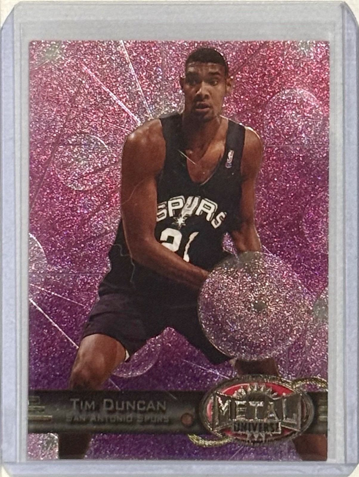SkyBox Metal Universe 1997-98 Tim Duncan Rookie Card #66 San Antonio Spurs SkyBox Metal Universe 1997-98 Tim Duncan Rookie Card #66 San Antonio Spurs