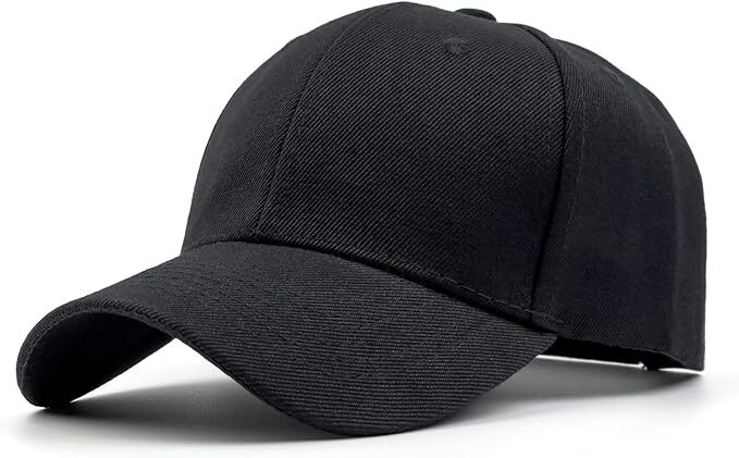 Plain Blank Solid Adjustable Baseball Cap Hats (ship in BOX) 
