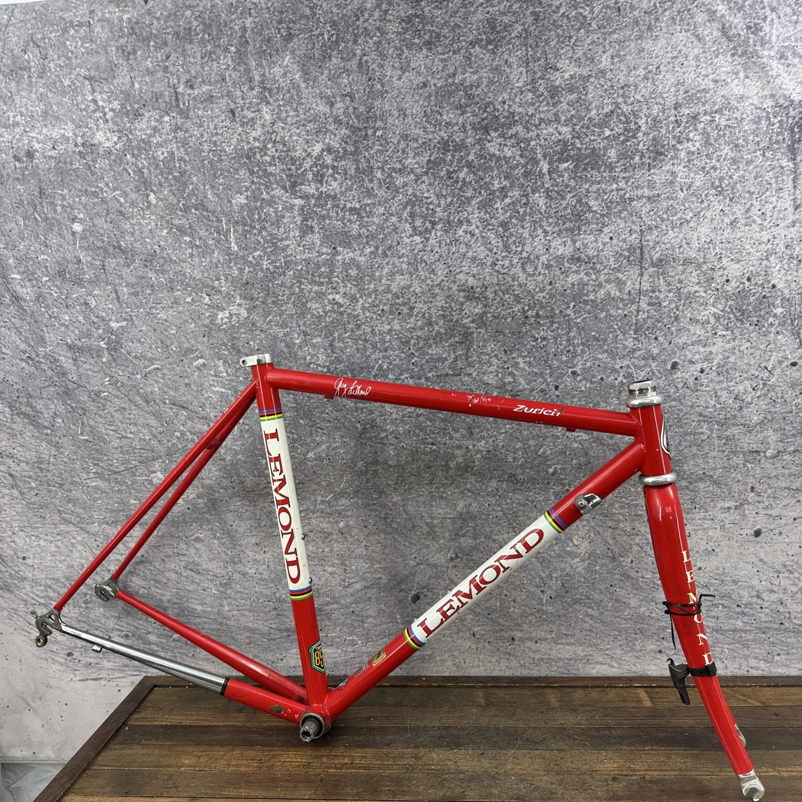Vintage LeMond Zurich Road Bike Frame 52cm Reynolds 853 700c 130mm Red