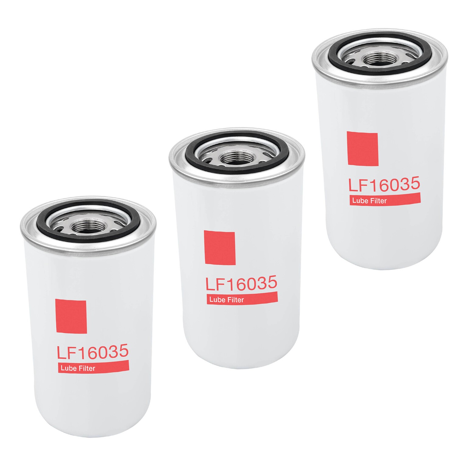 3X LF16035 Oil Filters For Fleetguard Dodge D250 D350 Ram 2500 Cummins Diesel