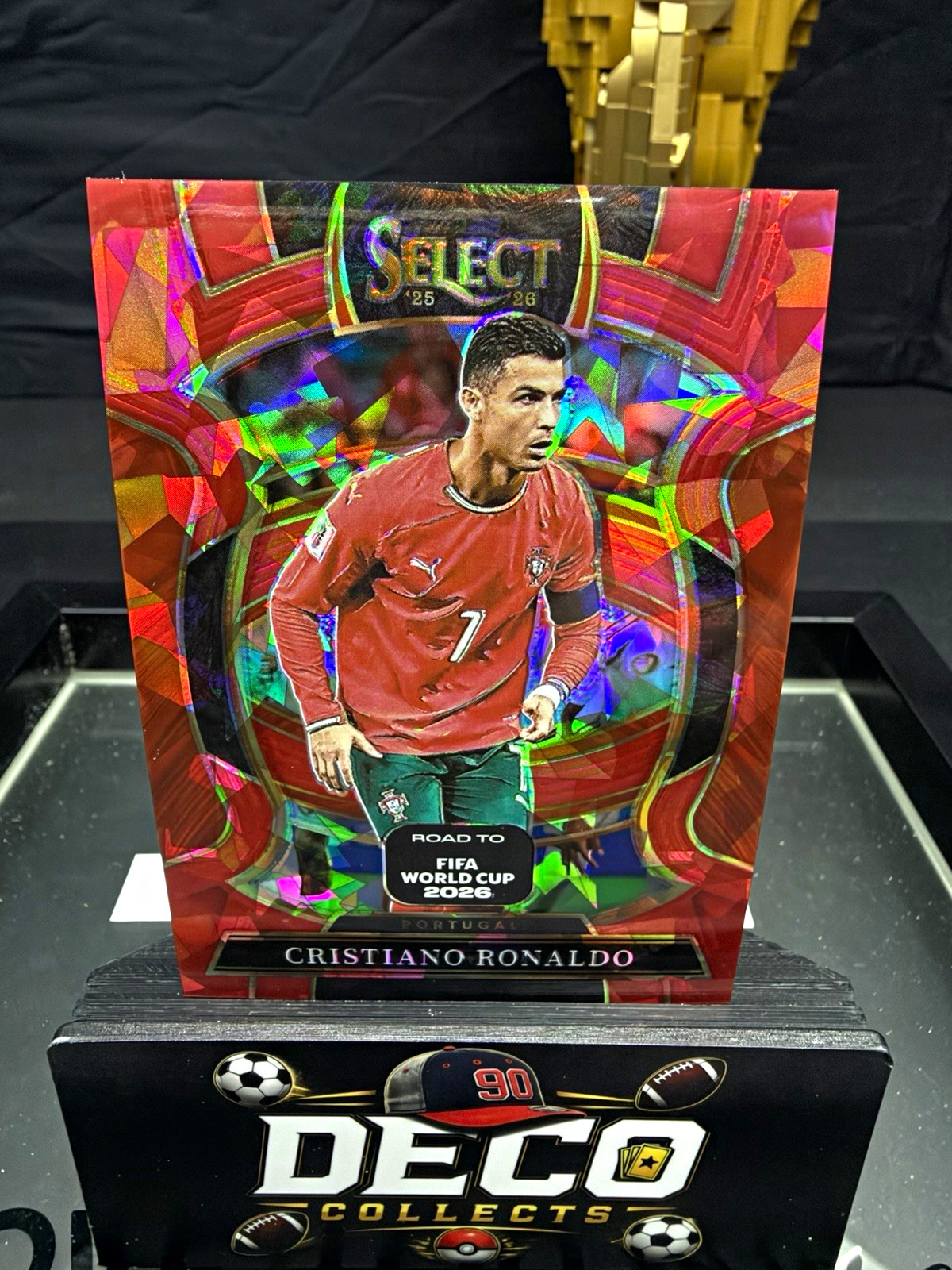 2025-26 Panini Select Road to FIFA World Cup Cristiano Ronaldo Red Prizm