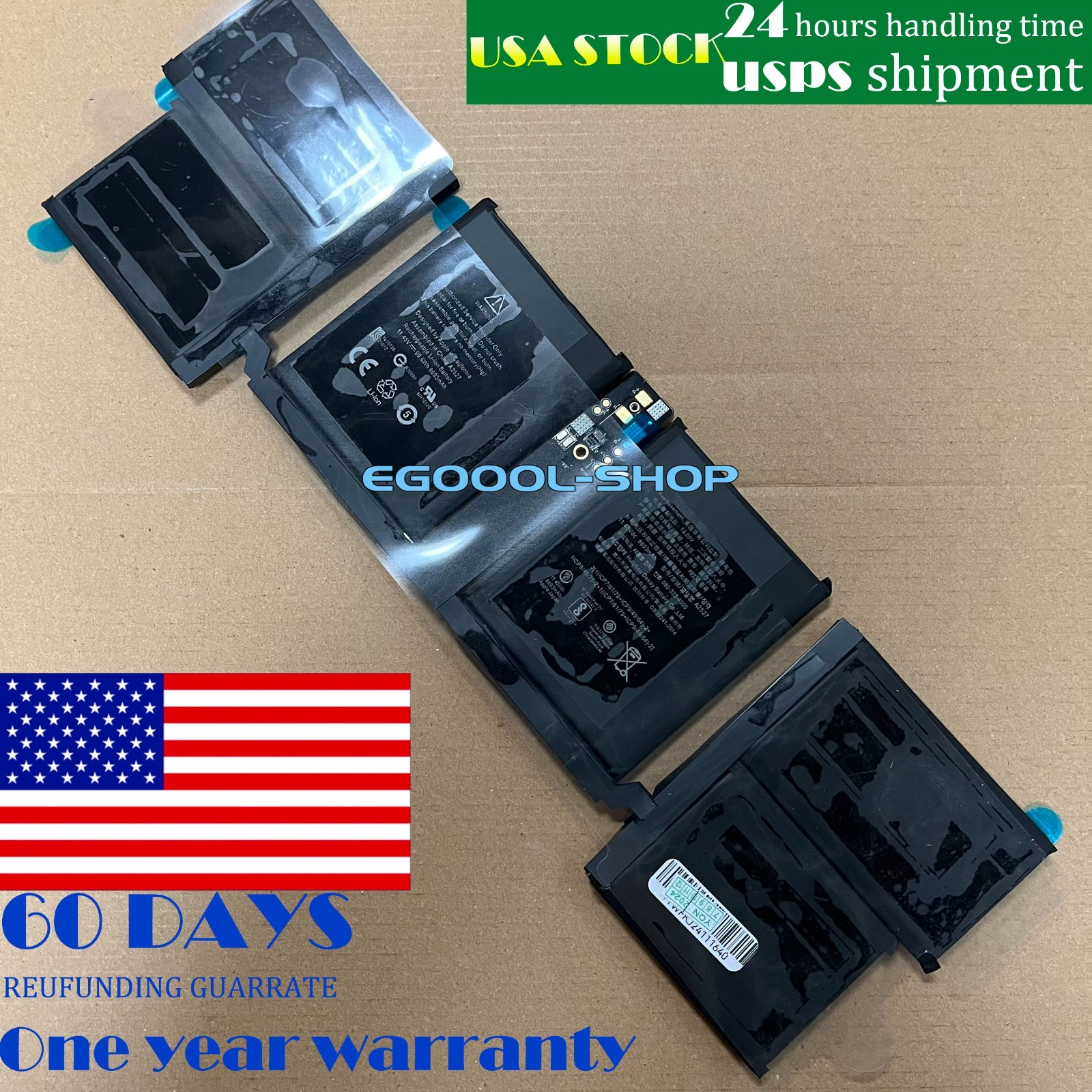 USA New Genuine OEM A2527 Battery for APPLE MacBook Pro 16 USA New Genuine OEM A2527 Battery for APPLE MacBook Pro 16