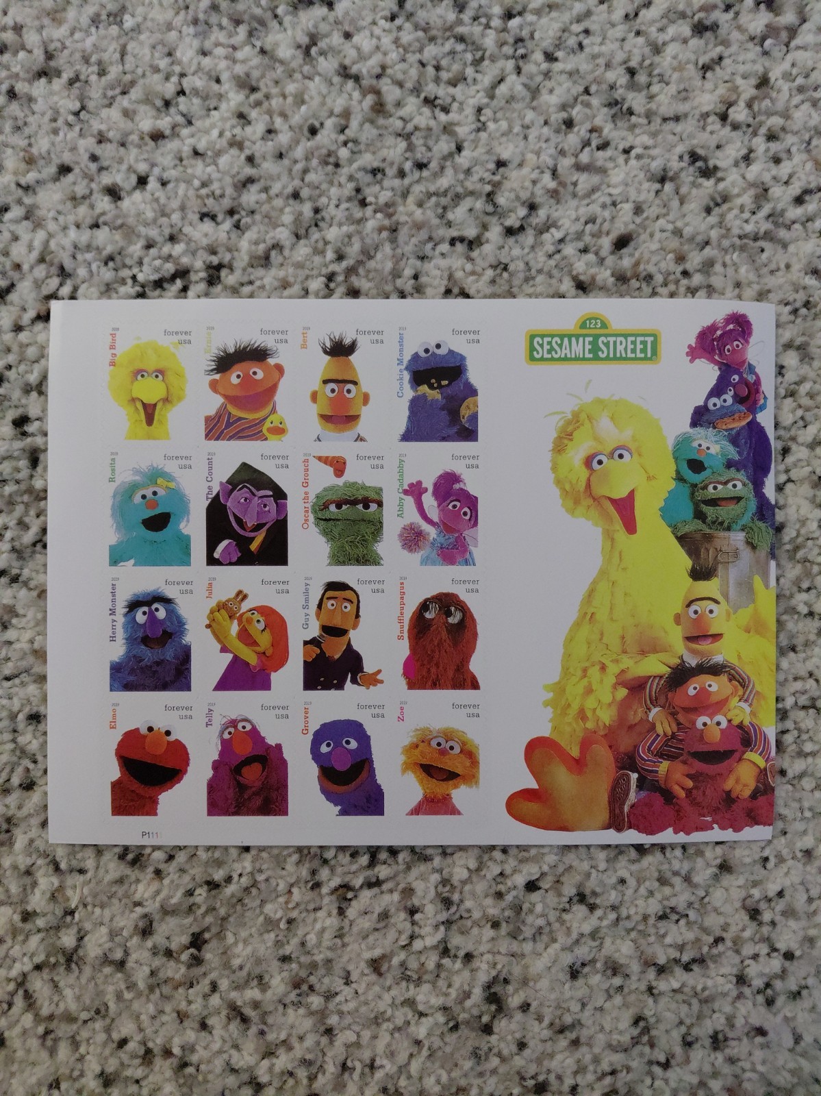 2019 USPS Sesame Street Forever Stamps - 16 Stamps- MNH