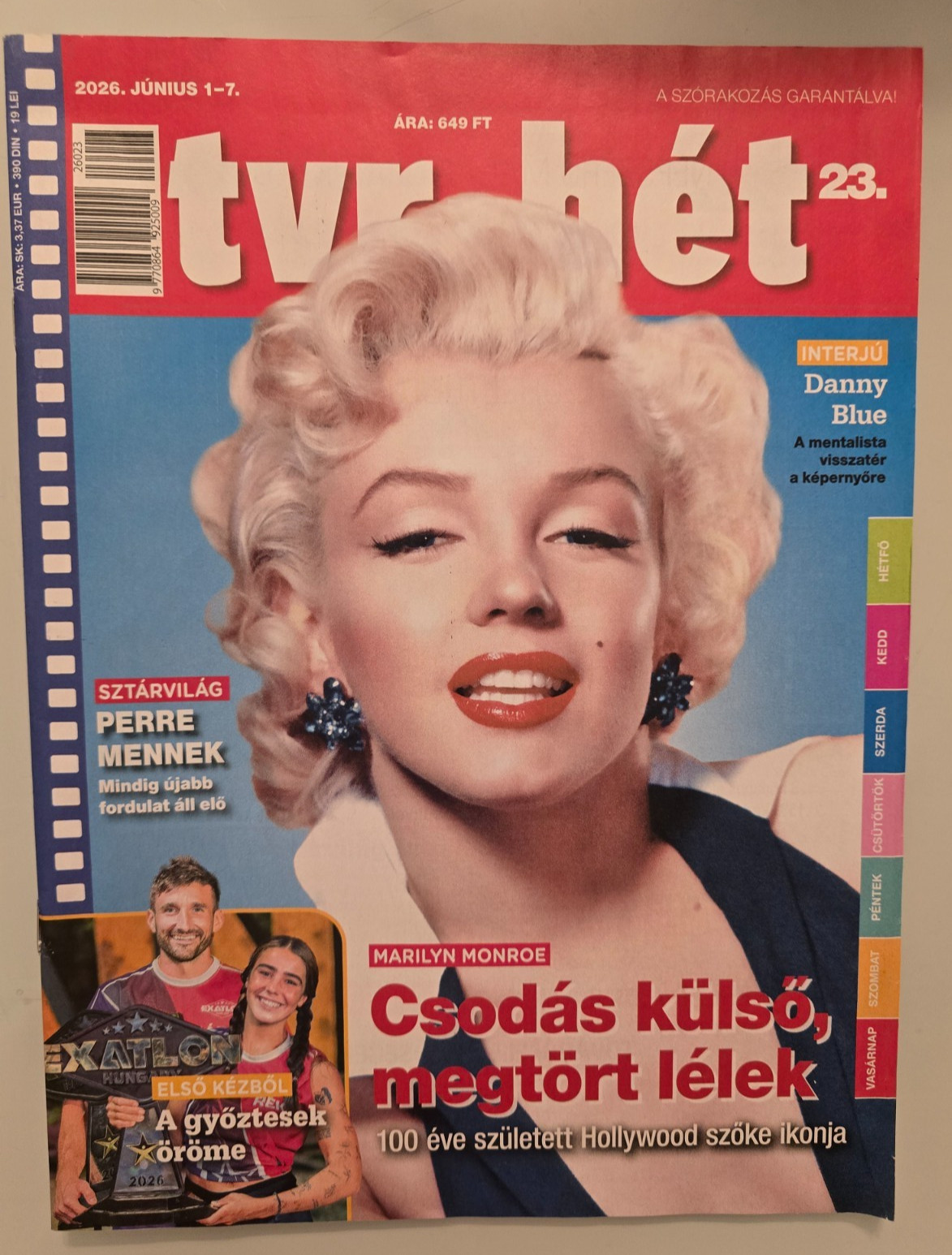 Marilyn Monroe - Very rare newspaper from Hungary 2026 ( Full magazine ) 2