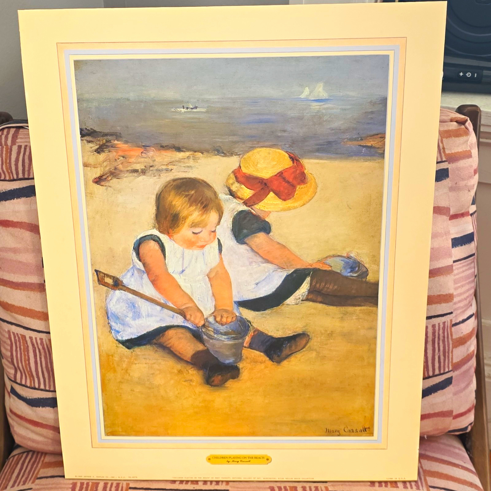 Mary Cassatt Children Playing on the Beach 1988 Vintage Lithograph Print Kaplan Mary Cassatt Children Playing on the Beach 1988 Vintage Lithograph Print Kaplan