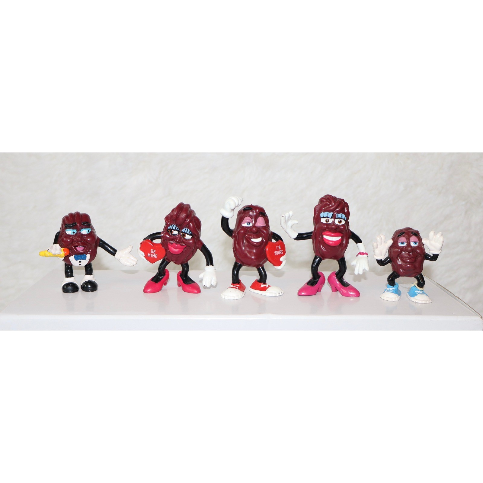 Vintage 1980s California Raisins PVC Figures Set of 5 Retro Collectibles Vintage 1980s California Raisins PVC Figures Set of 5 Retro Collectibles