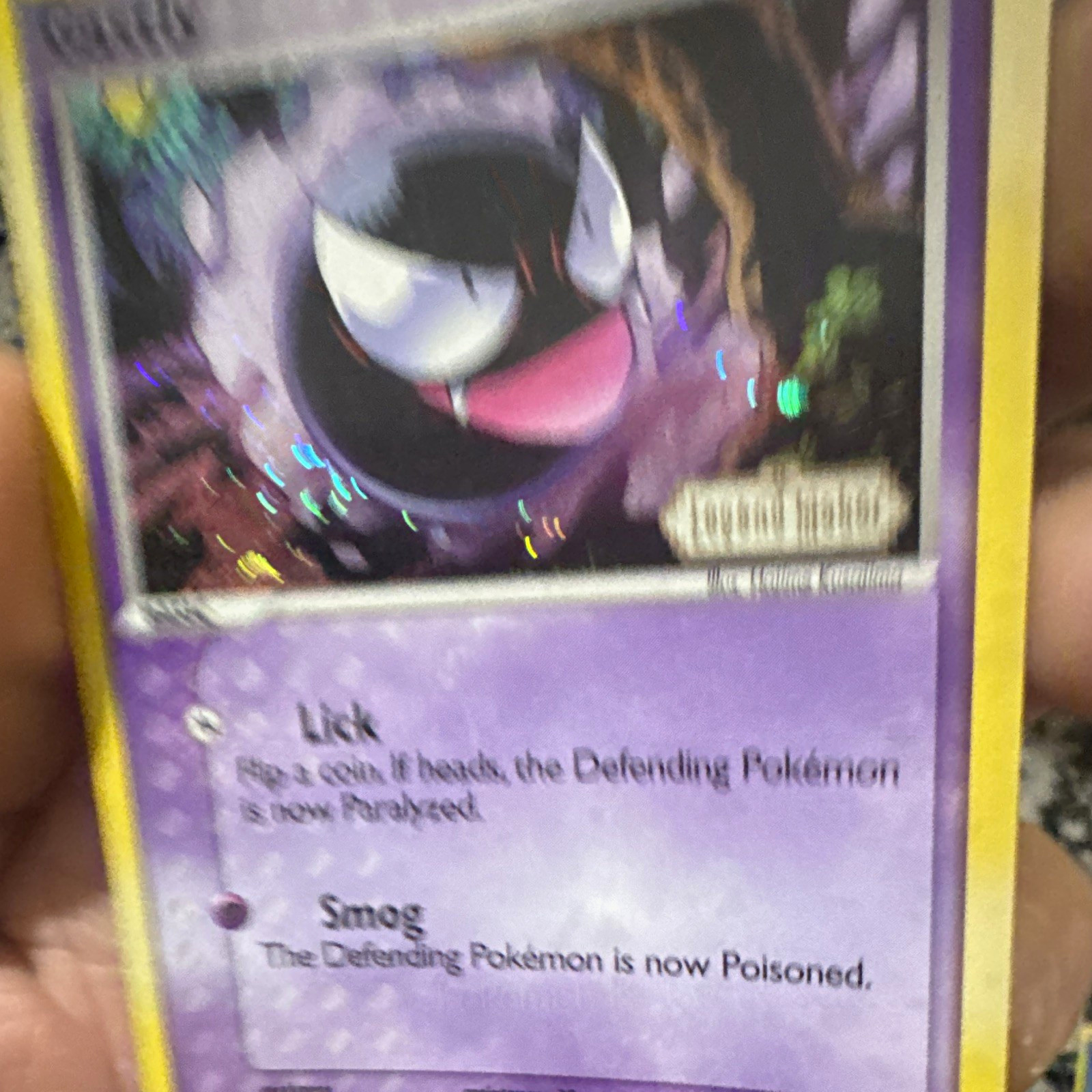 Nintendo Gastly 52/92 EX Legend Maker Holo Common English HP40 Basic 2006