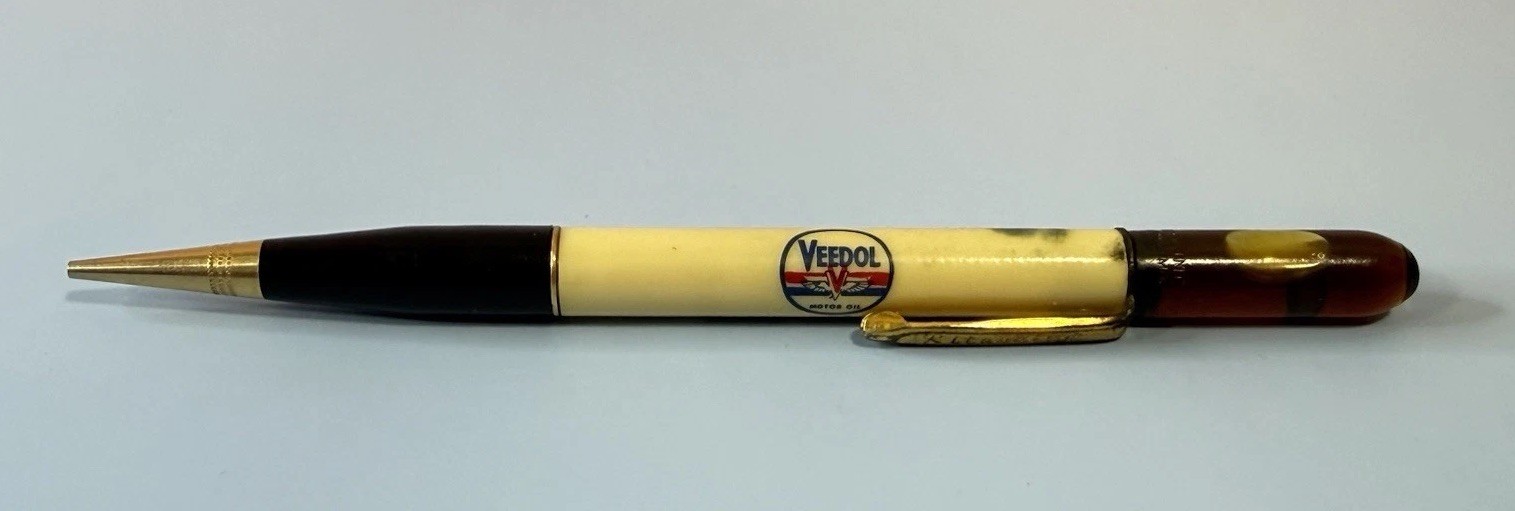 Vintage Veedol Motor Oil Ritepoint Mechanical Pencil Masek Auto Supply 6
