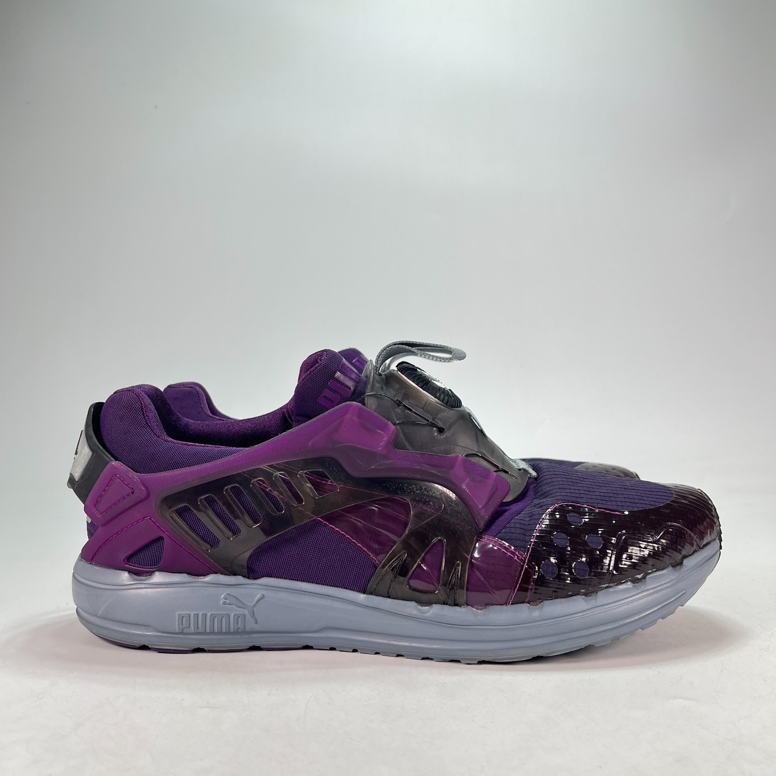 Puma Disc Blaze Lite Tech Grape Purple Laceless Sneakers 355349-03 Men\'s Size 13