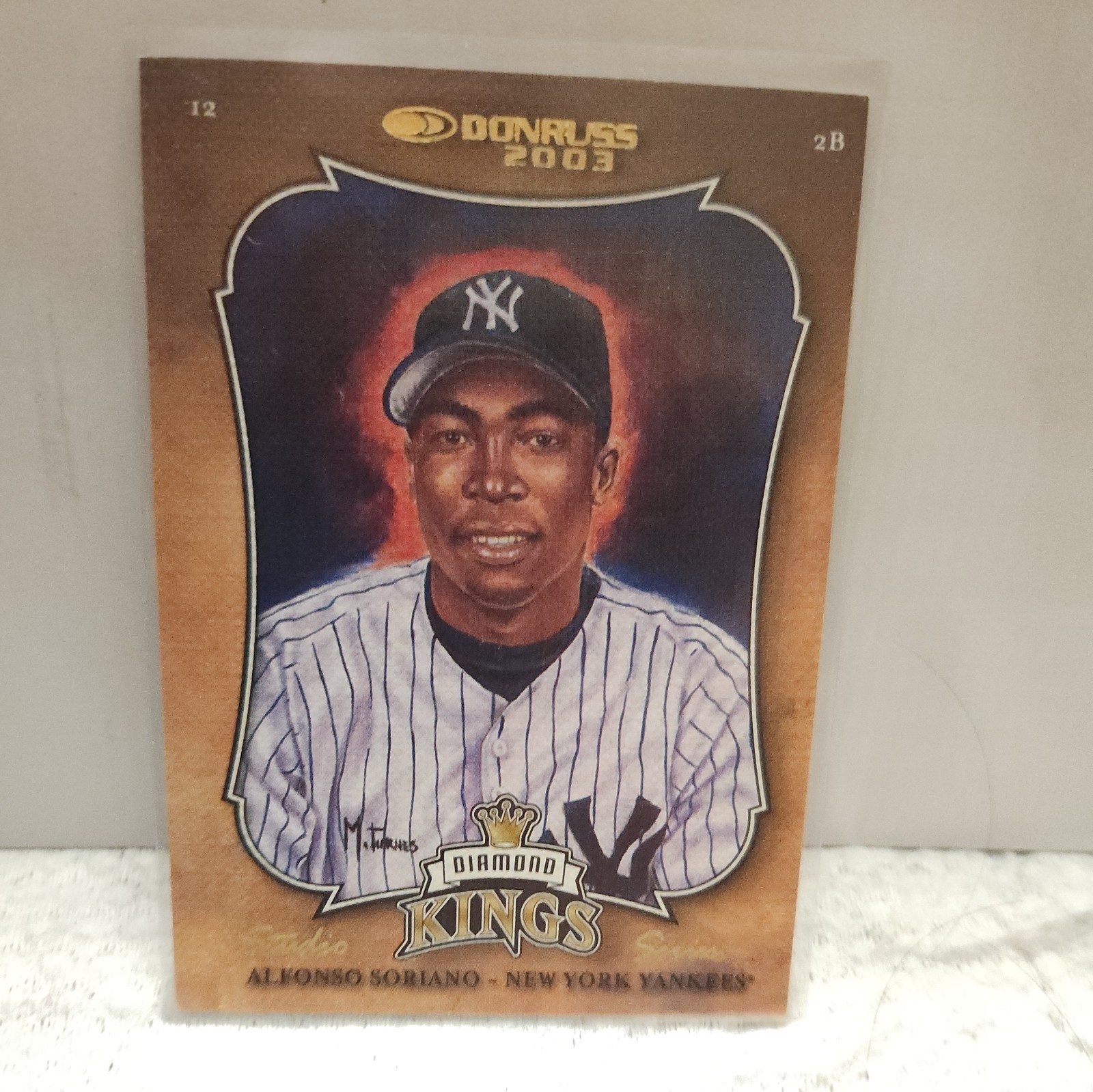 2003 Donruss Diamond Kings Studio Series 082/250 Alfonso Soriano #DK-18 0d8