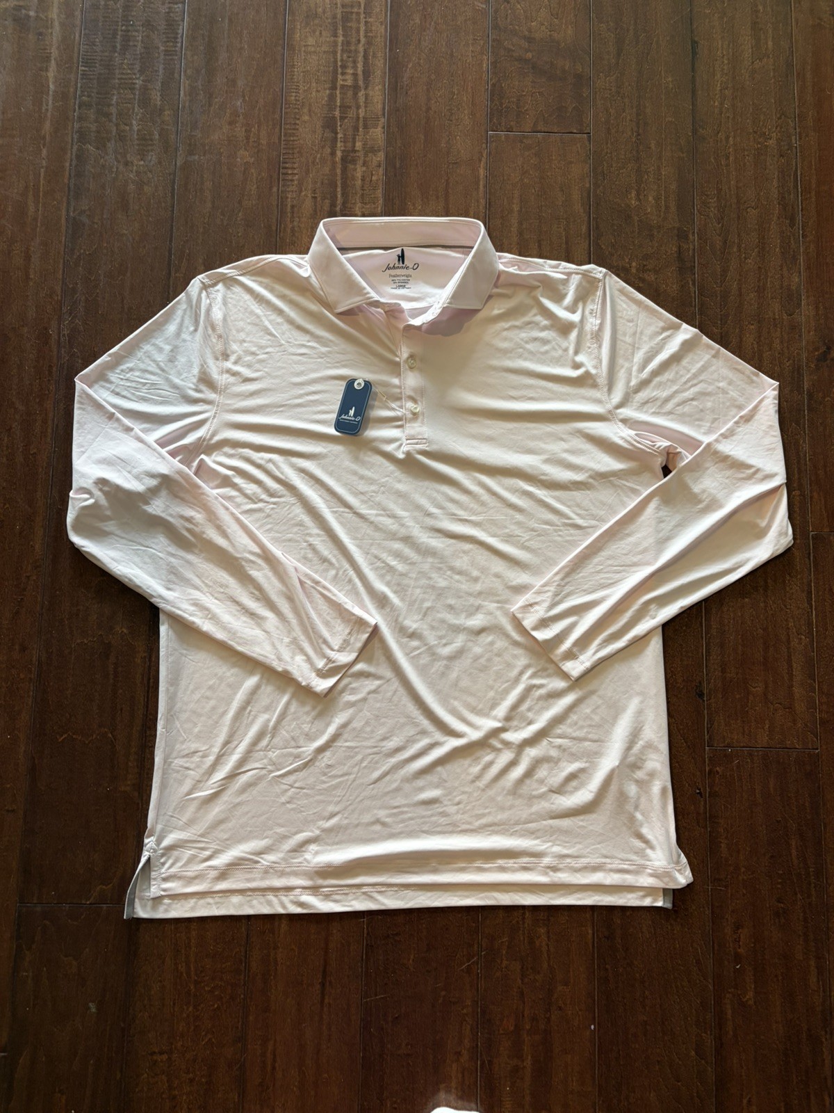 NEW JOHNNIE-O, MENS SIZE L, SWING FEATHERWEIGHT LONG-SLEEVEš©·POLO, MSRP $118.00 NEW JOHNNIE-O, MENS SIZE L, SWING FEATHERWEIGHT LONG-SLEEVEš©·POLO, MSRP $118.00