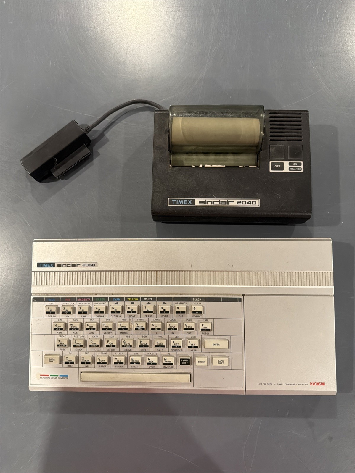 Timex Sinclair 2068 Computer + 2040 Printer Untested Timex Sinclair 2068 Computer + 2040 Printer Untested