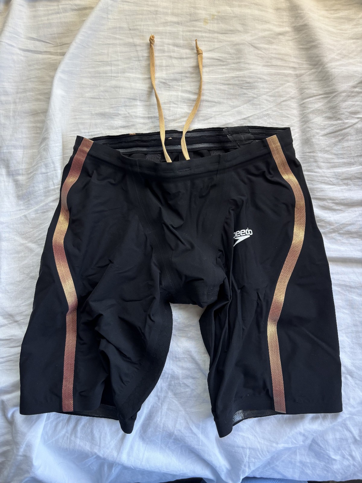 Speedo Men's Fastskin LZR Pure Intent Jammer Tech Suit Swimsuit - 22, Black/Gold Speedo Men's Fastskin LZR Pure Intent Jammer Tech Suit Swimsuit - 22, Black/Gold