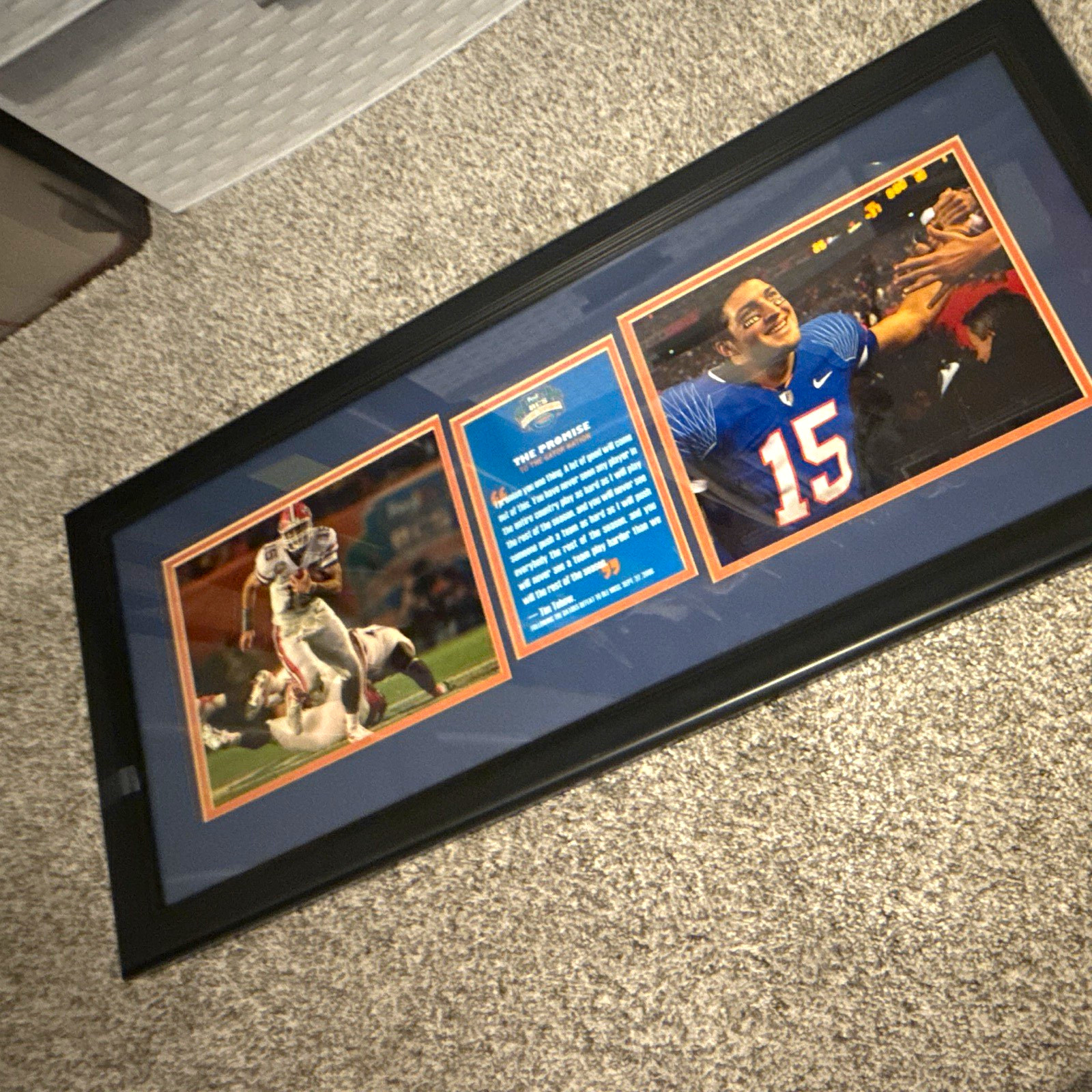 Tim Tebow framed promise Tim Tebow framed promise