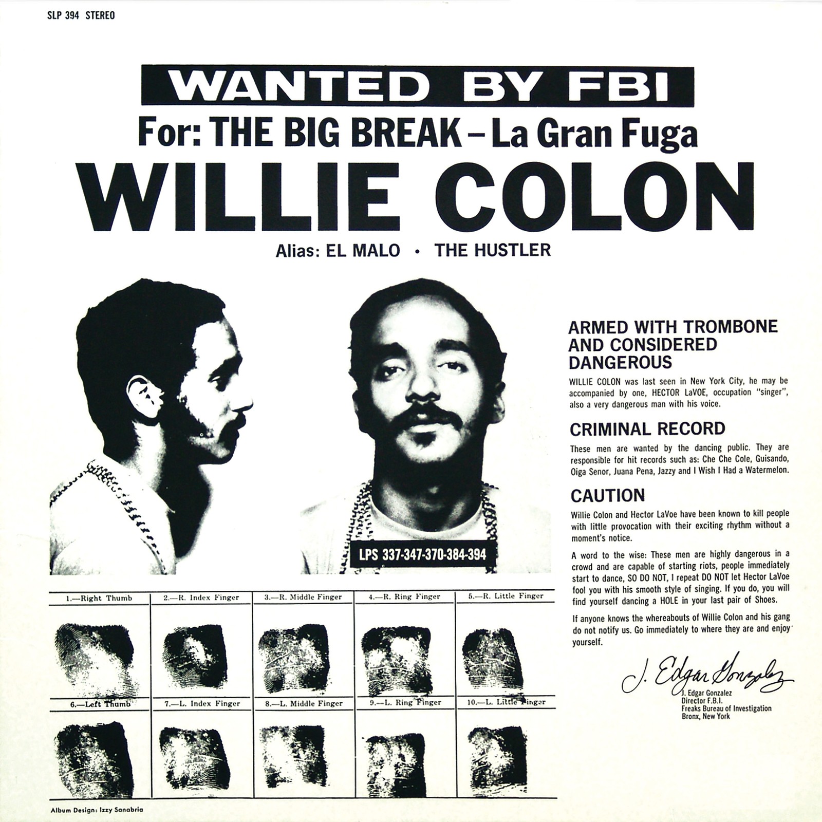 Willie Colón and Héctor Lavoe La Gran Fuga (The Big Break) (Vinyl) 12