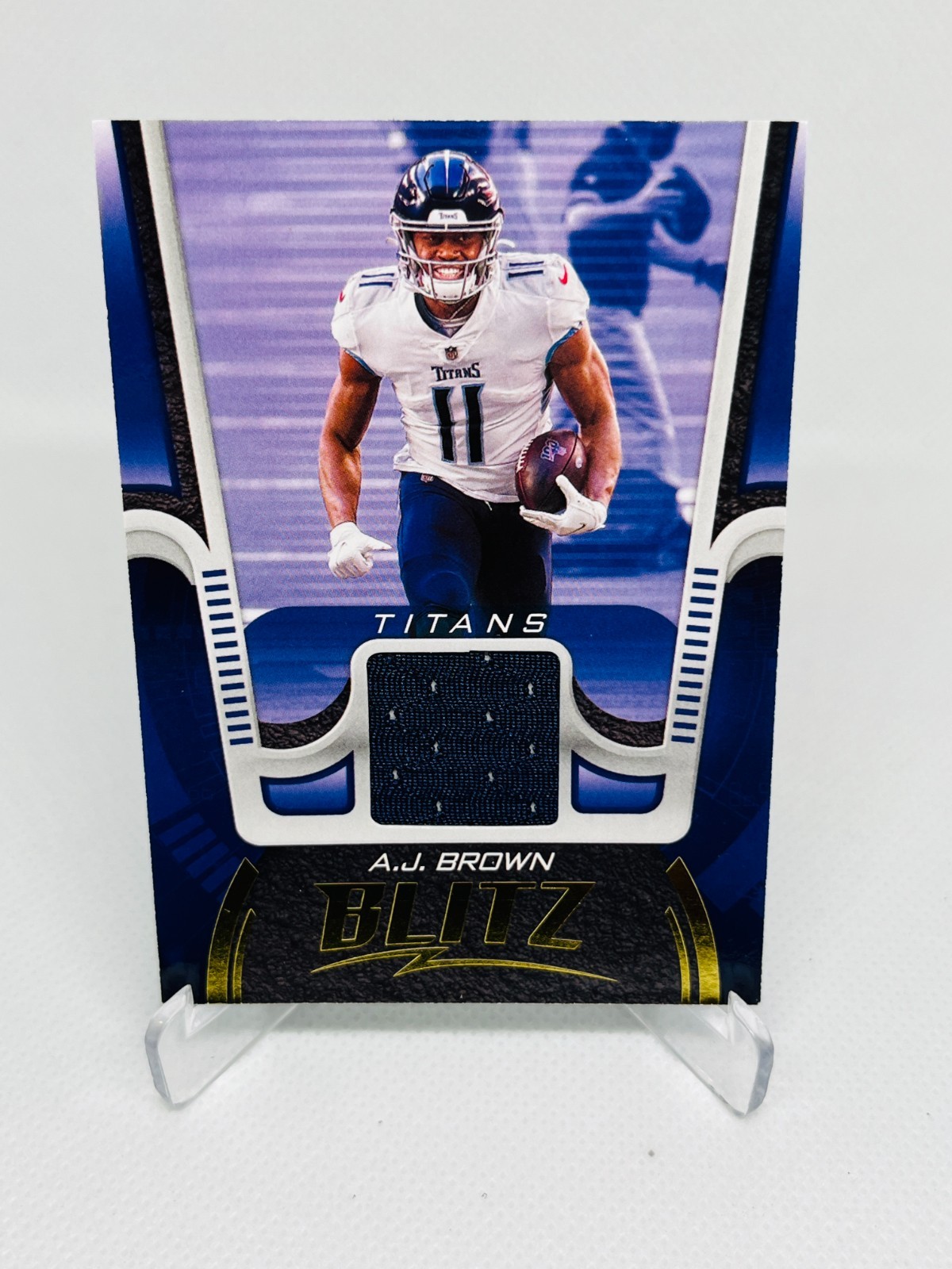 2021 Panini Playbook BLITZ Memorabilia #3 A.J. Brown Titans