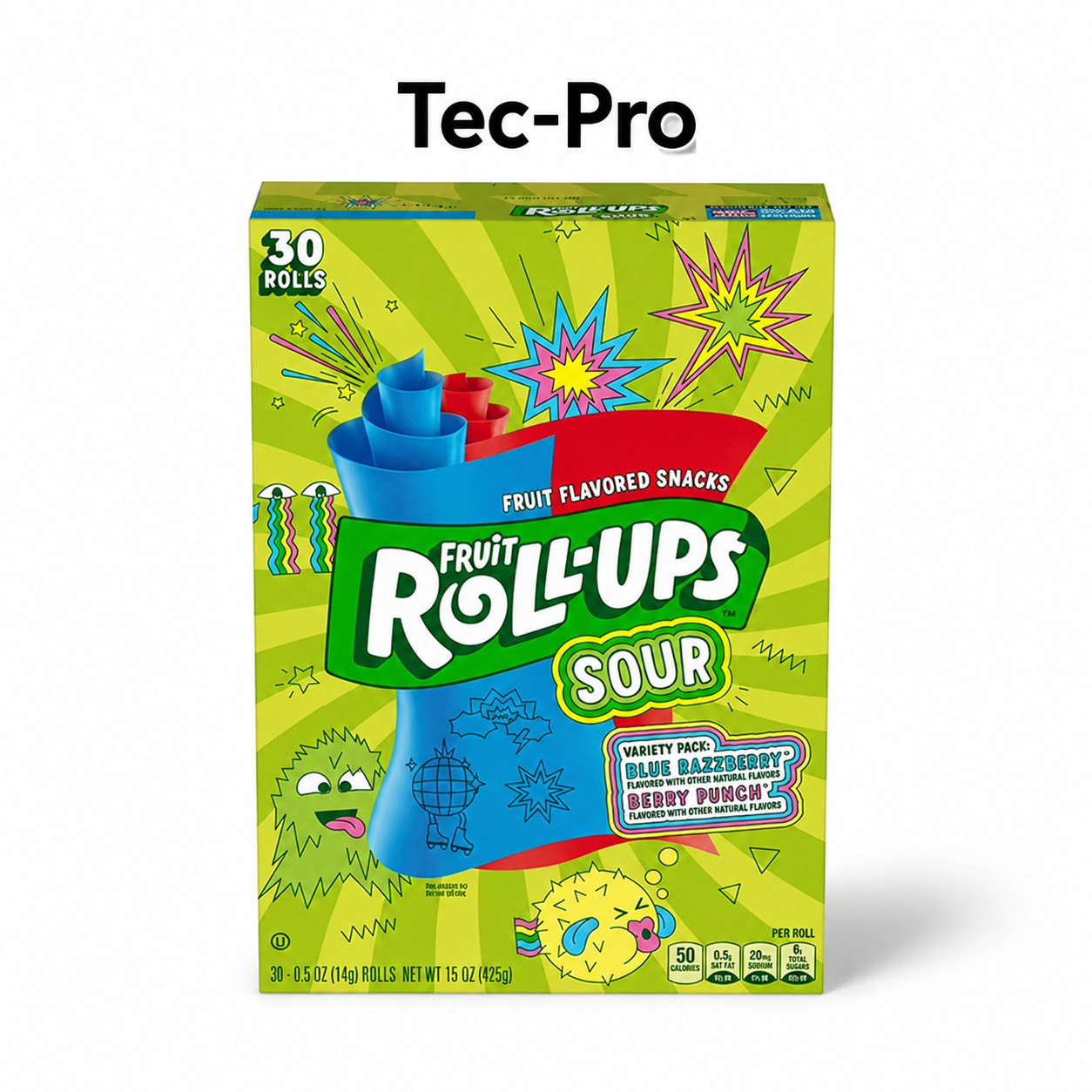 Fruit Roll-Ups Sour Fruit Flavored Snacks, Variety Pack, 15 oz (30 Count) Fruit Roll-Ups Sour Fruit Flavored Snacks, Variety Pack, 15 oz (30 Count)