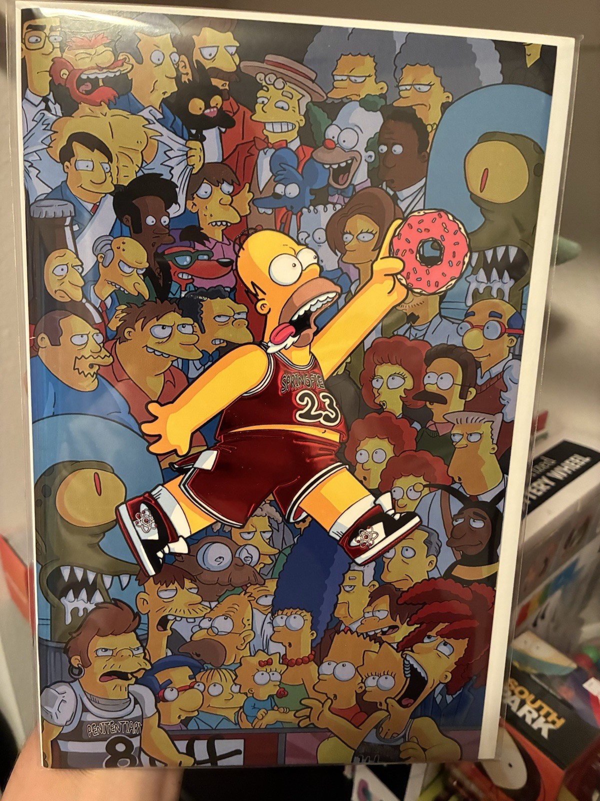FAME Matt Groening Air Homer Simpsons Matthew Waite Spot Foil #67/120 COA 