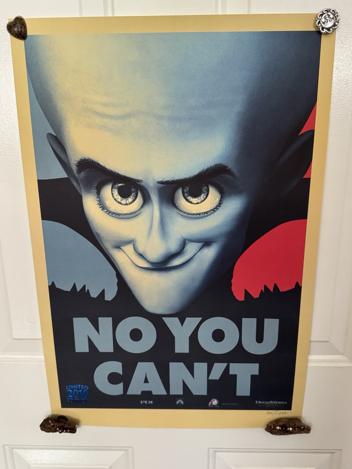 RARE Dreamworks 2010 Megamind Limited Edition Lithograph 184 Of 1642 Rolled RARE Dreamworks 2010 Megamind Limited Edition Lithograph 184 Of 1642 Rolled