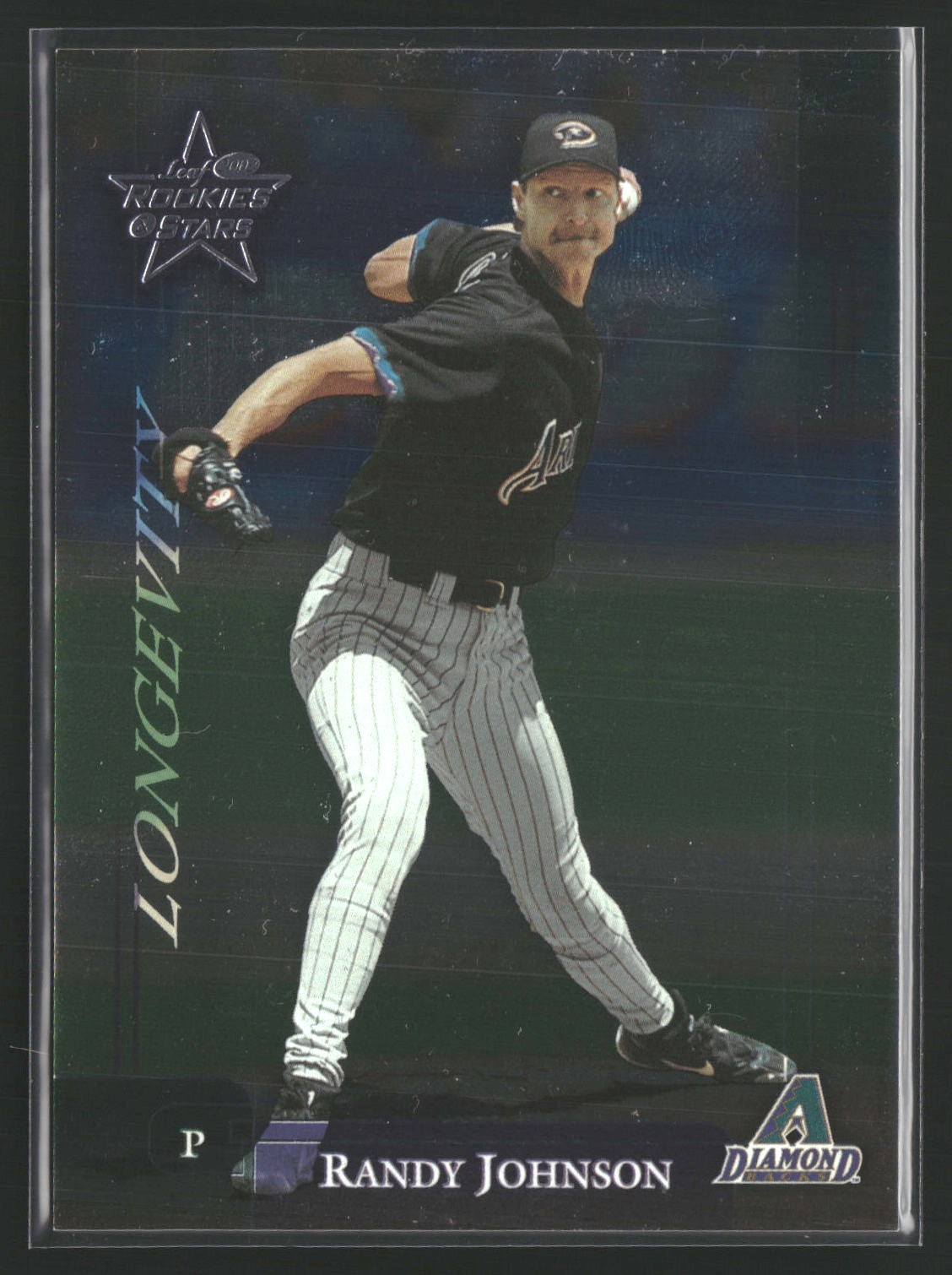 2002 Leaf Rookies & Stars RANDY JOHNSON Longevity /100 #113 Diamondbacks HOF
