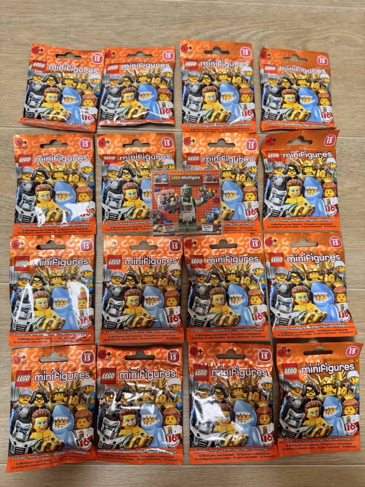 LEGO Minifigures Series 15 Complete Set Of 16 71011 LEGO Minifigures Series 15 Complete Set Of 16 71011