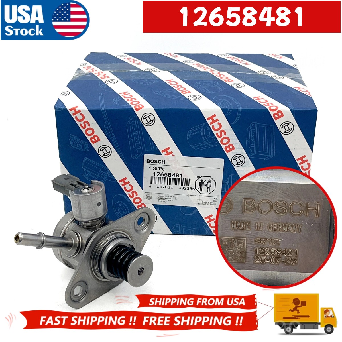 New OEM Genuine GM Fuel Pump 2013-2019 Impala Malibu Regal 2.0 2.5 12658481 US